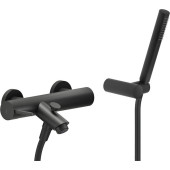 LV00110BM LIVE смеситель для ванны с ручным душем матовый черный LV00110BM