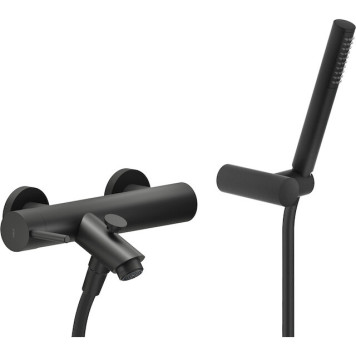 LV00110BM LIVE смеситель для ванны с ручным душем матовый черный LV00110BM