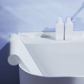 Laufen Sonar Спинка для ванны 40x9x64см, цвет: светло/серый. 2.9234.0.087.000.1