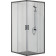 AQ ARI KV 09020BL Душевой уголок квадратный, двери раздвижные 900x900x2000 профиль черный, стекло прозрачное AQ ARI KV 09020BL