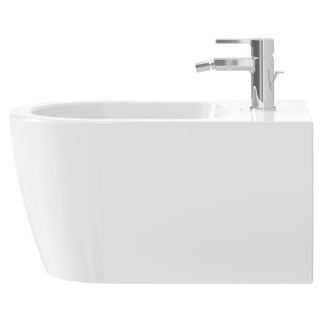 Duravit Me by Starck Биде напольное приставное 37х60 см, с 1 отв. под смеситель, с креплением, цвет: белый. 2289100000-2