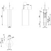 BETTE Suno Pedestal Раковина напольная 34x84cм, с 1 отв., цвет: белый. A250-000 VK2
