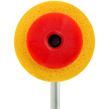 Валик прижимной для обоев резиновый, желтый 150 мм-4