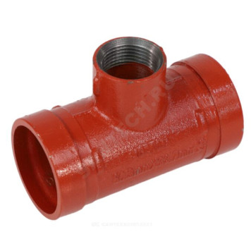 Тройник перех п/резьб Ду100х32(Дн114х1 1/4 ) грувлок XGQT08S JIANZHI