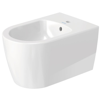 Duravit Me by Starck Биде подвесное 57х37см., с 1 отв. под смеситель, с креплением, цвет: белый. 2288150000-4