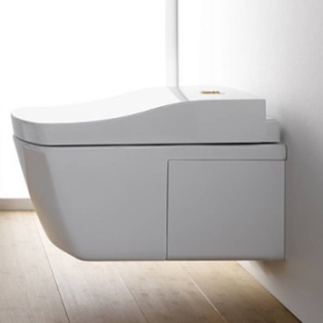 Toto Neorest AC Унитаз подвесной 42.3x66.6x41см, безободковый, CeFiONtect, Tornado Flush, с сиденьем Washlet, цвет: белый-1