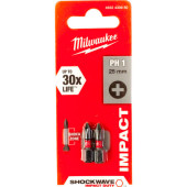 Бита Milwaukee SHOCKWAVE PH1х25 (2шт.)(850)