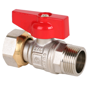 Кран шаровой, Premium, ГОСТ, прямой, 3/4, НВ, PN 25, ручка-бабочка, с накидной гайкой