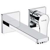 Kludi 48 244 0565 Zenta SL Смеситель для раковины 180 мм, настен., на 2 отв., 7 л/мин (внеш. м. ч.) 482440565