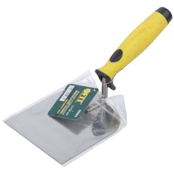 Мастерок нержавеющий, мягкая ручка, Профи, лопатка 100 мм-2