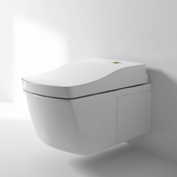 Toto Neorest AC Унитаз подвесной 42.3x66.6x41см, безободковый, CeFiONtect, Tornado Flush, с сиденьем Washlet, цвет: белый-2