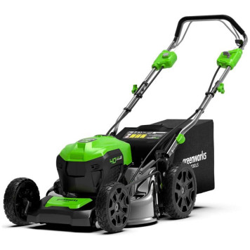 Газонокосилка аккумуляторная Greenworks GD40LM46SP самоходная 40V (АКБ 4 А.ч; ЗУ)-2