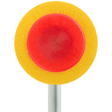 Валик прижимной для обоев резиновый, желтый 50 мм-4