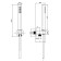 Carlo Frattini Spillo Steel Душевой комплект с ручным душем, шлангом 1500 мм. и настенным держателем с подводом воды, цвет: INOX. F2951/4INOX