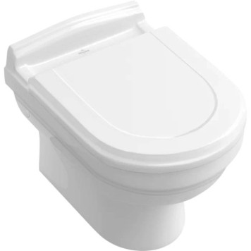 VilleroyBoch Hommage Унитаз 37х60х34.5см., подвесной, CeramicPlus, цвет: альпийский белый. 6661B0R1-1