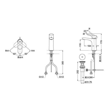 TOTO NC Смеситель для раковины с донным клапоном, Comfort Glide, цвет: хром-1