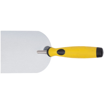 Мастерок нержавеющий, мягкая ручка, Профи, лопатка 100 мм-3