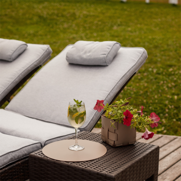 ADJ Овальный плейсмат, 47,5x35 см., цвет: белый/панна котта-1