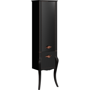 CL BOR0548BLK Borgia Пенал напольный, черный, 480х1830х350 мм BOR0548BLK