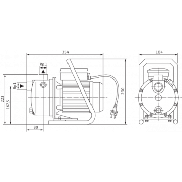 Поверхностный насос Wilo WJ-203-EM (4081225)-4