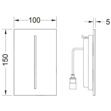 TECEfilo Urinal Лицевая панель, пластик, цвет: белый глянцевый. 9242066-1