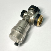 Дренажная группа Н 1 с автоматическим воздухоотводчиком, никелированная