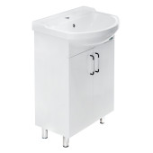 РОНДО 56 Тумба напольная 520х820х298, бел (подходит умывальник мебельный Рондо 56) RNDSACW56013F1