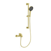 AQ1748BG ЛУГАНО смеситель для ванны с душевым гарнитуром 3jet, шлиф. золото AQ1748BG