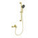AQ1748BG ЛУГАНО смеситель для ванны с душевым гарнитуром 3jet, шлиф. золото AQ1748BG