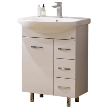 Тумба напольная Лагуна/3 + Умывальник ЛАГУНА 65 SET_Лагуна-3/Лагуна-65