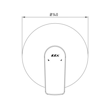 102167120EX-Y LIA смеситель для душа (внешняя часть) 102167120EX-Y-1