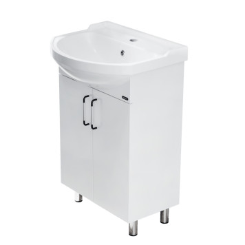 РОНДО 56 Тумба напольная 520х820х298, бел (подходит умывальник мебельный Рондо 56) RNDSACW56013F1-1