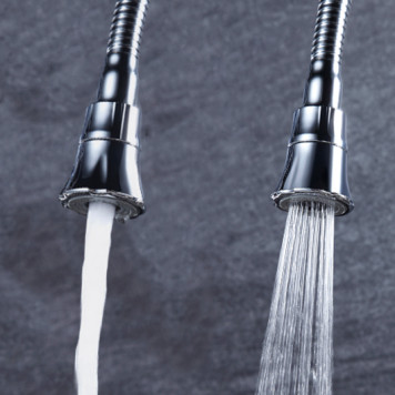 LM0413CLINARAСмеситель для кухни, с гибким изливом и 2х-функциональным аэратором, хром LM0413C-2