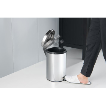 AQ4992CR корзина для мусора с педалью, 8л, полир. хром AQ4992CR-4