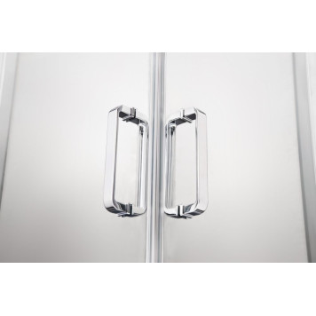 AQ ARI KV 09020CH Душевой уголок квадратный, двери раздвижные 900x900x2000 профиль хром, стекло прозрачное AQ ARI KV 09020CH-2