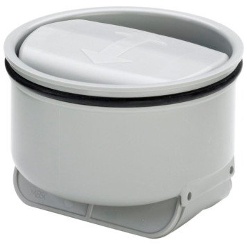 583255сухойзатвор для трапов: с гидрозатвором для решеток диаметром 100 мм. пласт/серый 583255