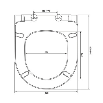 AQ0700-01 ПОЛАРИС унитаз подвесной безободковый, белый 360518360 мм, крышка-сиденье с механизмом плавного закрывания из дюропласта, крепеж AQ0700-01-6