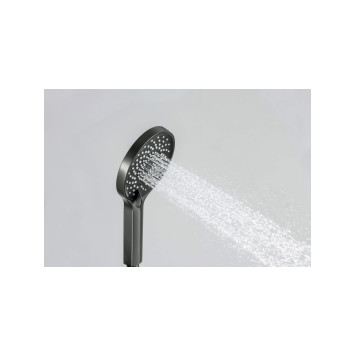 AQ2035BGM ЛУГАНО душевой набор 3jet, оружейная сталь AQ2035BGM-3