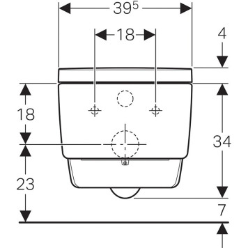 146.214.11.1 AquaClean Mera Comfort подвесной унитаз-биде, белый (заменён на артикул 146.210.11.1) 146.214.11.1-2