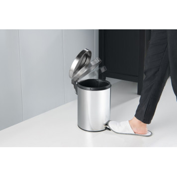 AQ4991CR корзина для мусора с педалью, 5л, полир. хром AQ4991CR-4