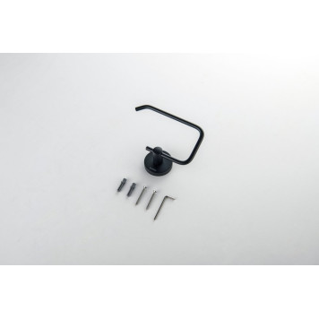 AQ4218MB ОБЕРОН бумагодержатель квадратный, матовый черный AQ4218MB-2