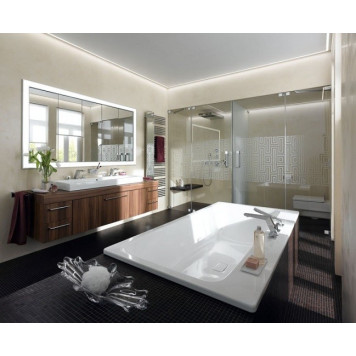 Ванна Asymmetric Duo мод.744 белый 190х100 + easy-clean 274400013001-3