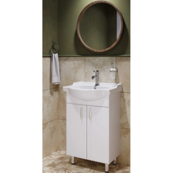 Тумба напольная Идеал + Умывальник РЕАЛ 56 SET_Идеал/Реал-56-1