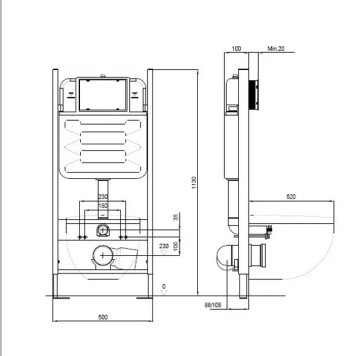 E21750RU-CP Унитаз c инсталляцией Rodin+ сиденье тонкое микролифт, клавиша хром (E36495-NF+E36496-CP+EDY102+E23280) E21750RU-CP-3