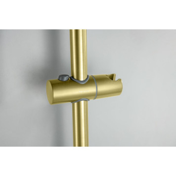 AQ1748BG ЛУГАНО смеситель для ванны с душевым гарнитуром 3jet, шлиф. золото AQ1748BG-12