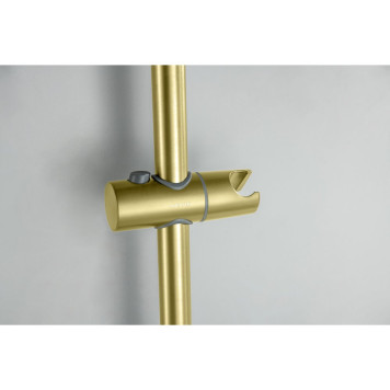 AQ1748BG ЛУГАНО смеситель для ванны с душевым гарнитуром 3jet, шлиф. золото AQ1748BG-13