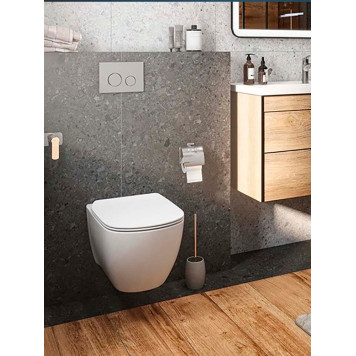 AQ1363WT-00 ОБЕРОН Унитаз подвесной безободковый tornado 531360344мм, тонкое сиденье с механизмом плавного закрывания, крепеж AQ1363WT-00-6