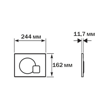 SET AQUATEK АЛЬТАИР cm-069 4в1 (рама AQUATEK INS-0000025 +крепление KKI-0000002 +кнопка KDI-0000069 +унитаз AQ1980-00 +тонкое сиденье с механиз) SET AQUATEK АЛЬТАИР cm-069 4в1-5