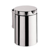 EMCO System2 Ведро для мусора с крышкой, 3 л., подвесная модель, круглая форма, цвет: хром