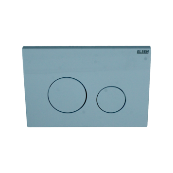 Клавиша смыва, Elsen, E11, с круглыми кнопками, для унитаза, 220*13*150, цвет-белый